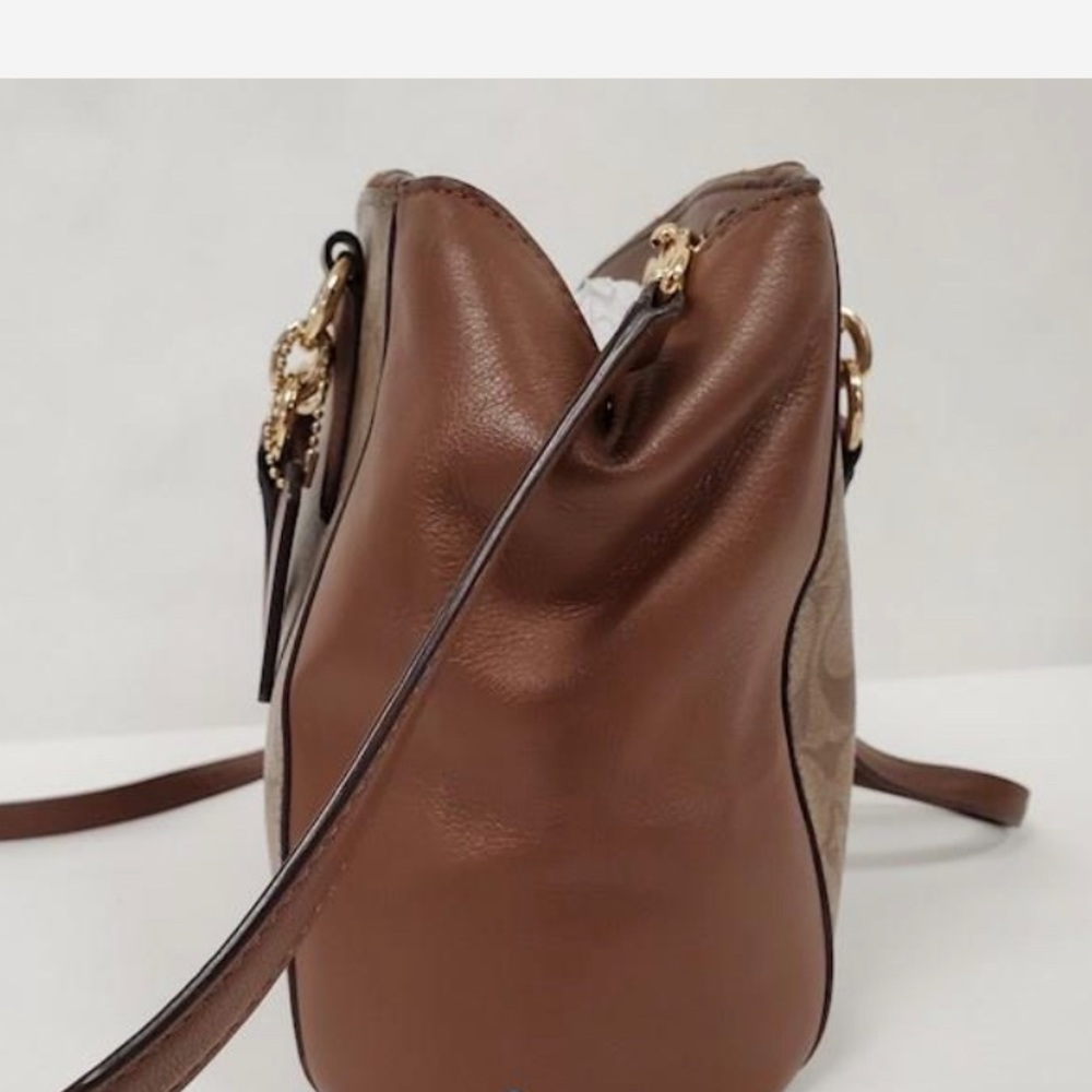 SOLD -COACH Signature Christie Satchel Shoulder Bag Handbag Crossbody, Like New - Picture 5 of 8